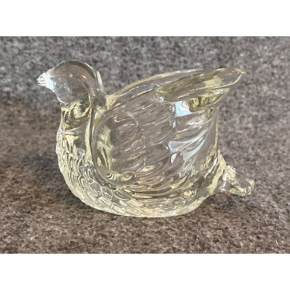 VTG Avon Candle Votive Holders Crystal Glass Squirrel Dove Lot of 2 - Picture 13 of 16